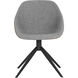 Mccoy November Grey / Cinnamon Brown Swivel Dining Chair, Swivel